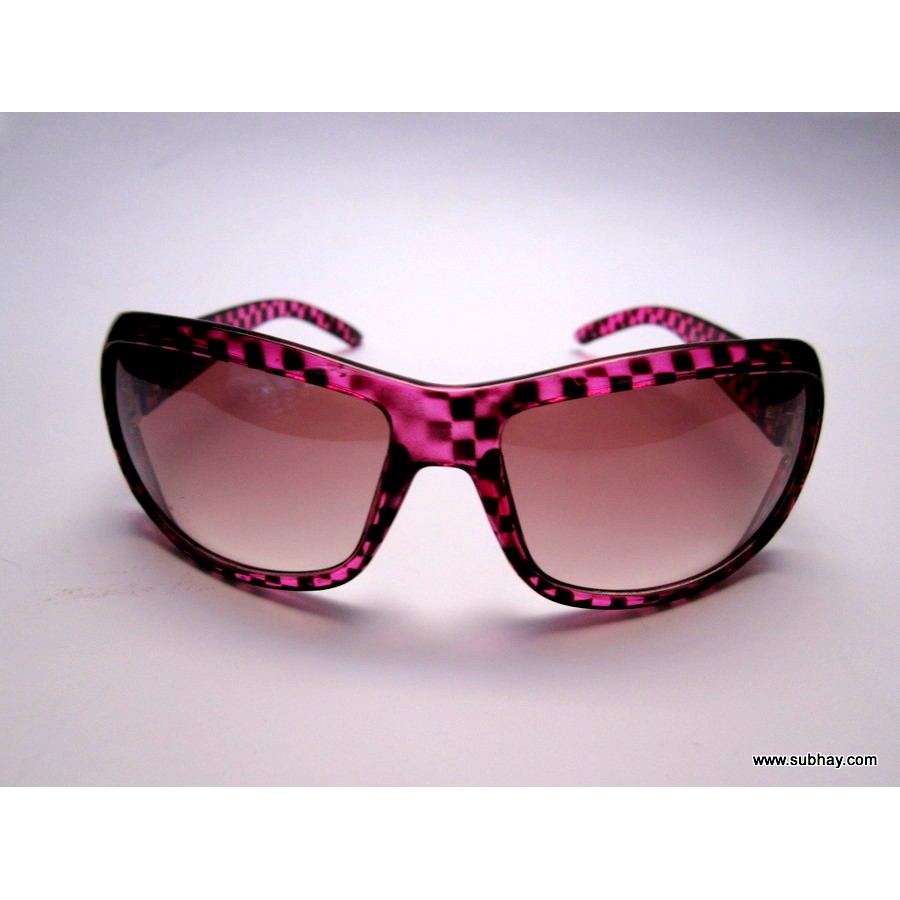 Sunglasses For Her Pink & Black Frame / Black Gradient Lenses SG-24